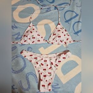 Cherry Print Bikini Set